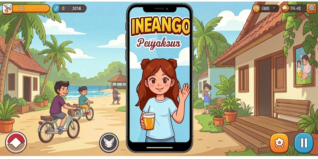 Tampilan awal permainan yang menarik.
