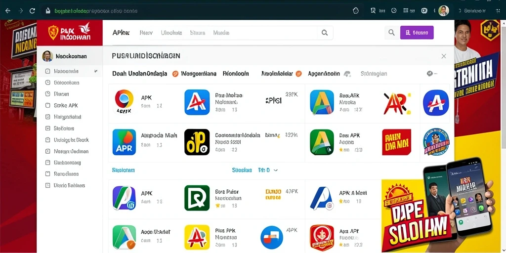 Screenshot menunjukkan antarmuka yang menarik dan user-friendly.
