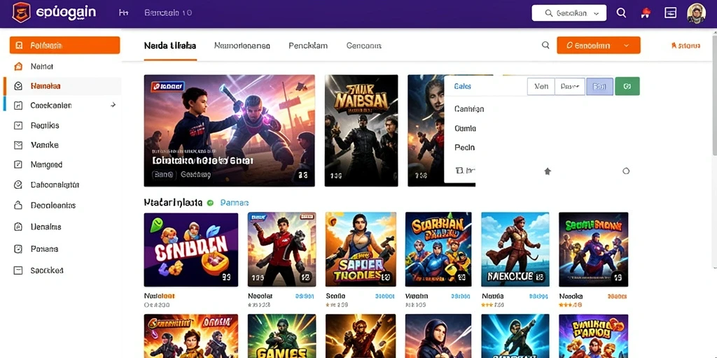 Tampilan awal yang menarik dan mudah dinavigasi.