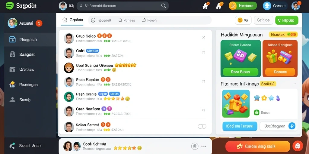 Screenshot menunjukkan tampilan antarmuka yang menarik.