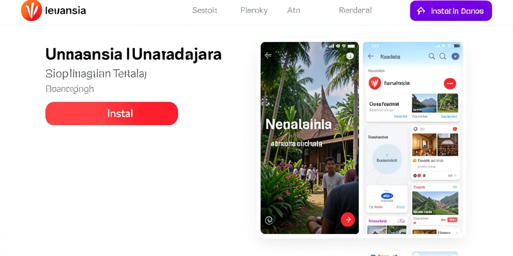 Tampilan layar awal QQRP yang menarik dan penuh warna.