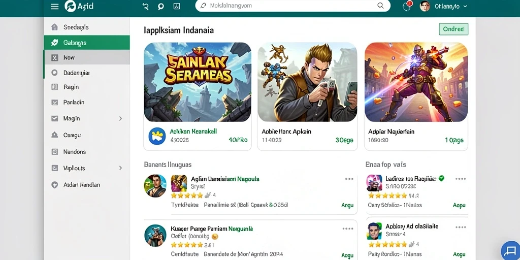 Tampilan antarmuka aplikasi RAJABANDAR88 yang menarik.