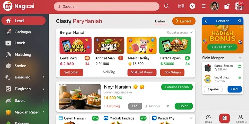 Tampilan antarmuka yang intuitif dan menarik.