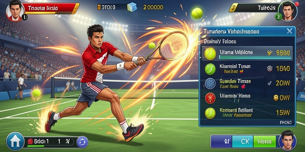 Screenshot menampilkan antarmuka game yang cerah dan menarik.